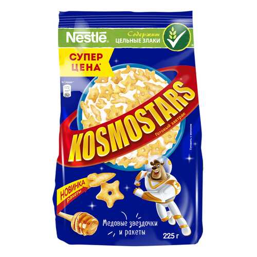 Готовые завтраки Nestle медовый пакет kosmostars 225 г в Спар