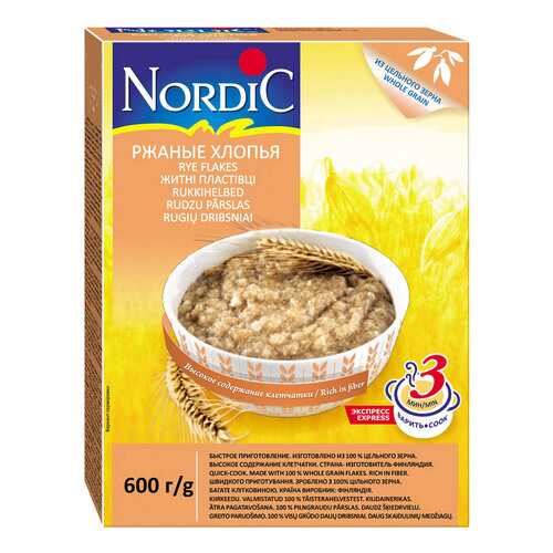 Хлопья Nordic ржаные 600г в Спар