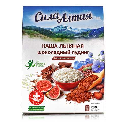 Каша Специалист льняная шоколадный пудинг 5 пакетов 200 г в Спар