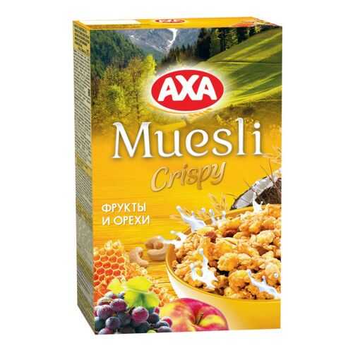 Мюсли сrispy AXA фрукты и орехи 250 г в Спар