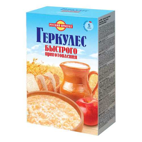 Овсяные хлопья Русский продукт геркулес быстрого приготовления 350 г в Спар