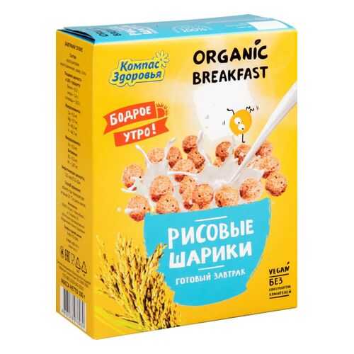 Шарики кукурузные Компас Здоровья 100 г в Спар