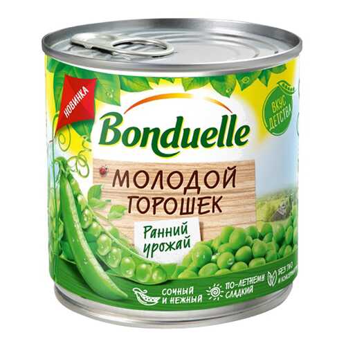 Горошек Bonduelle зеленый молодой 400г в Спар