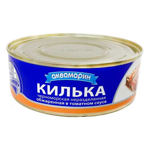 Килька черноморская неразделанная обжаренная в томатном соусе Акваиарин 240 гр. в Спар