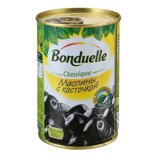 Маслины Bonduelle с косточкой 300 г в Спар