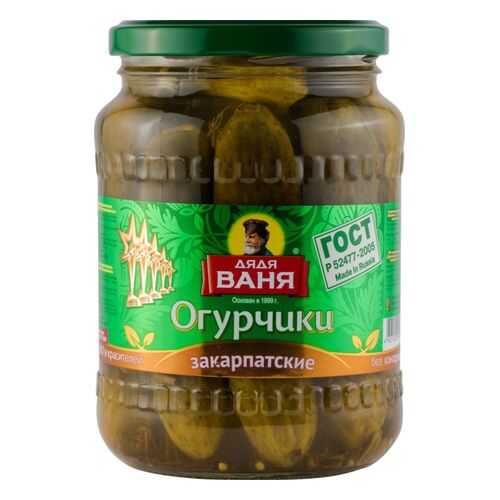 Огурчики закарпатские Дядя Ваня 680 г в Спар
