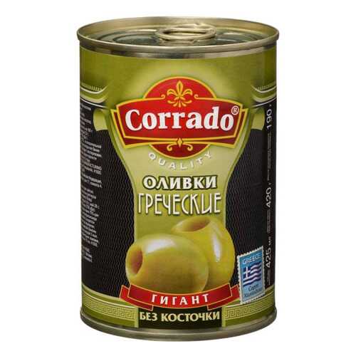 Оливки Corrado греческие гигант без косточки 420 г в Спар