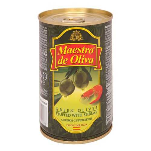 Оливки Maestro de Oliva с креветкой 300 г в Спар