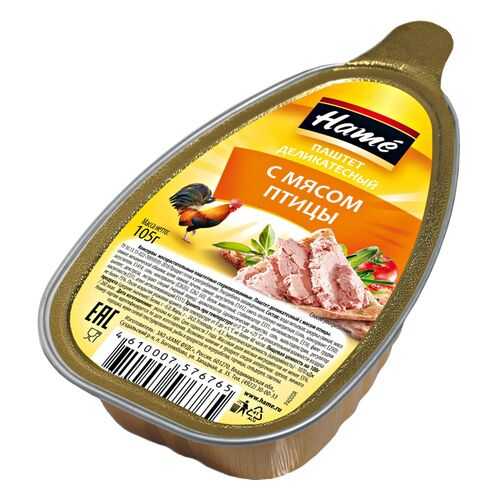Паштет Hame Деликатесный из мяса птицы 105г в Спар