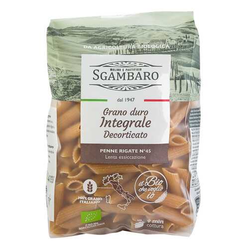 Изделия макаронные Sgambaro Bio Пенне Ригате №45 цельнозерновые 500 г в Спар