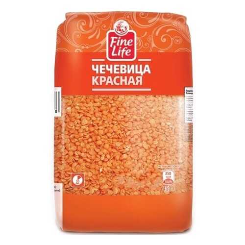 Крупа Fine Life чечевица красная 450 г в Спар