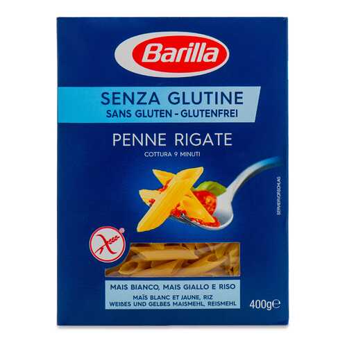 Макаронные изделия Barilla Пенне Ригате без глютена 400г Италия в Спар