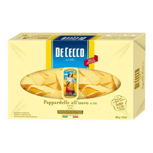 Макаронные изделия De Cecco рappardelle аll'uovo №101 250 г в Спар