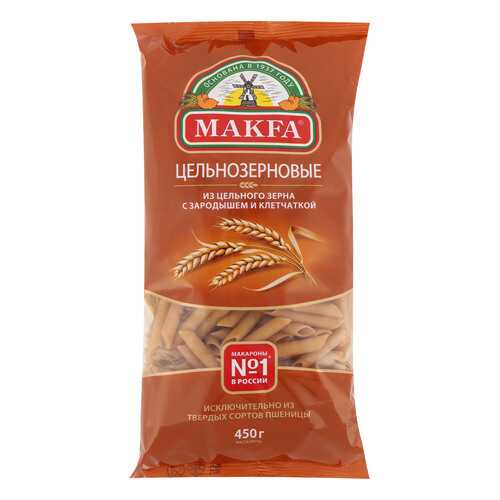 Макароны Makfa перья любительские цельнозерновые 450 г в Спар