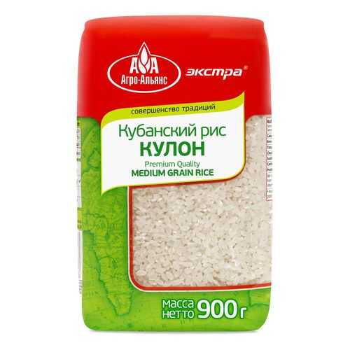 Рис Агро-Альянс Экстра Кубанский кулон 900г в Спар