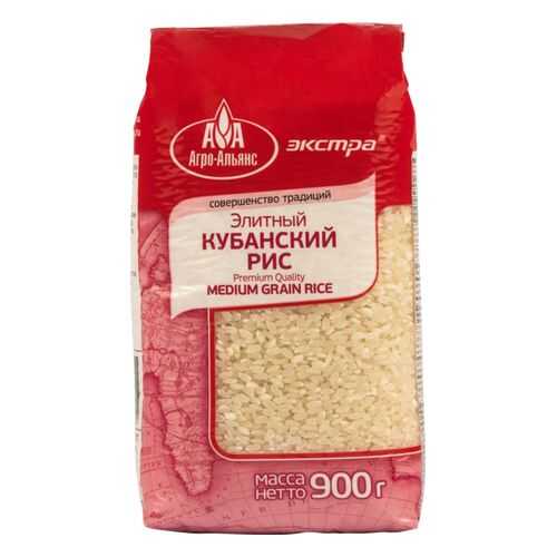 Рис Агро-Альянс элитный кубанский 900 г в Спар