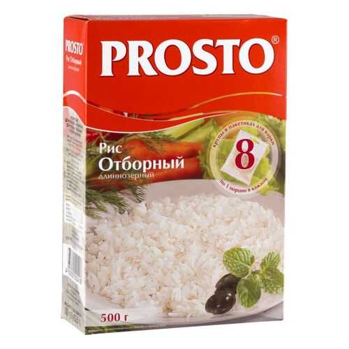 Рис Prosto отборный длиннозерный в пакетиках 500 г в Спар