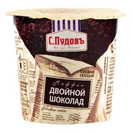 Маффин двойной шоколад за 1 минуту С.Пудовъ 70 г в Спар