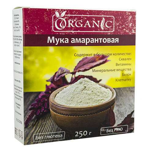 Мука амарантовая пищевая, марка ORGANIC, 250 г, в Спар