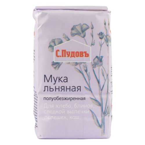 Мука льняная С.Пудовъ полуобезжиренная без гмо 400 г в Спар