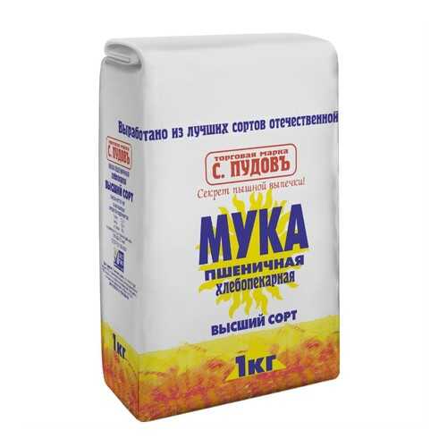 Мука пшеничная в/с С.Пудовъ, 1 кг в Спар