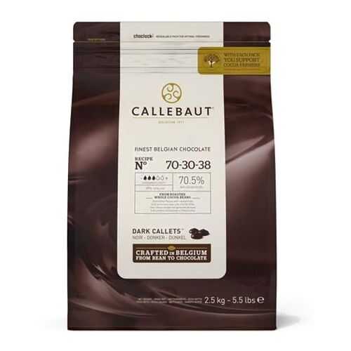 Шоколад Callebaut темный 2.5 кг в Спар