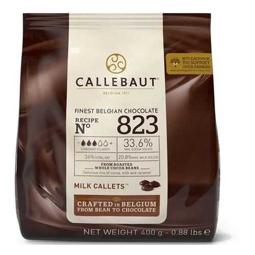 Шоколад молочный Callebaut 33.6% какао 0.4 кг в Спар