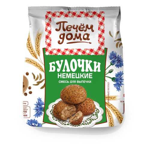 Смесь для выпечки Печем Дома булочки немецкие 300 г в Спар