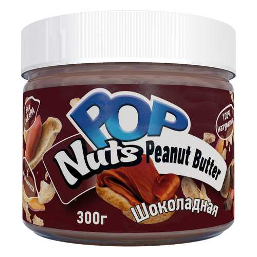 Арахисовая паста POP Nuts Peanut Butter Шоколадная, 300 г в Спар