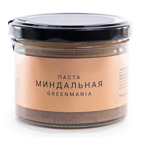 Паста GreenMania миндальная 200 г в Спар