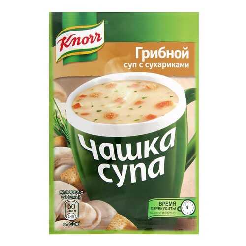 Суп Knorr чашка грибной с сухариками сухая смесь 15.5 г в Спар