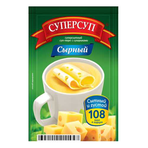 Суперсуп-пюре Суперсытный сырный с сухариками 26.5 г в Спар