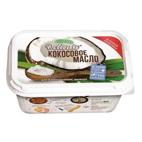 Масло DELICATO кокосовое 200гр в Спар