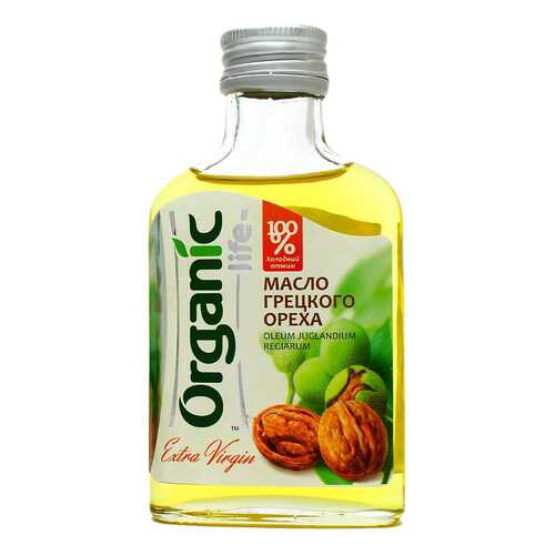 Масло грецкое Organic Life пищевое нерафинированное 100 мл в Спар
