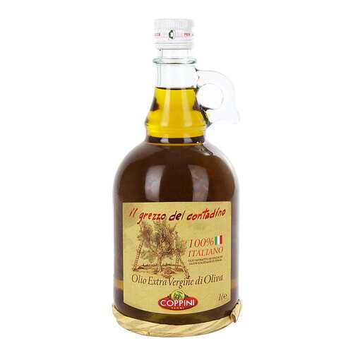 Масло оливковое Coppini Grezzo Contadino Extra Virgin нерафинированное 1 л в Спар
