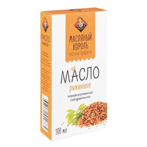Масло рыжиковое Масляный Король нерафинированное сыродавленное 100 мл в Спар