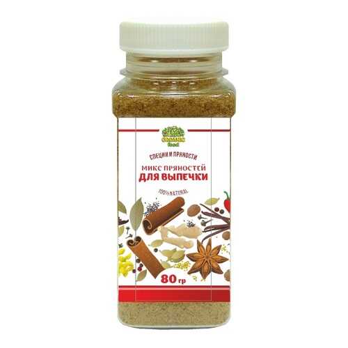Микс пряностей Organic Food для выпечки и десертов 80 г в Спар