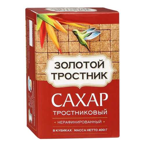Сахар тростниковый Золотой тростник нерафинированный в кубиках 400 г в Спар