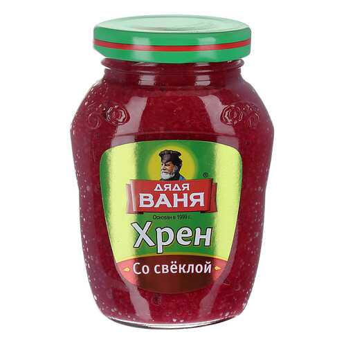 Хрен Дядя Ваня столовый со свеклой 140 г в Спар