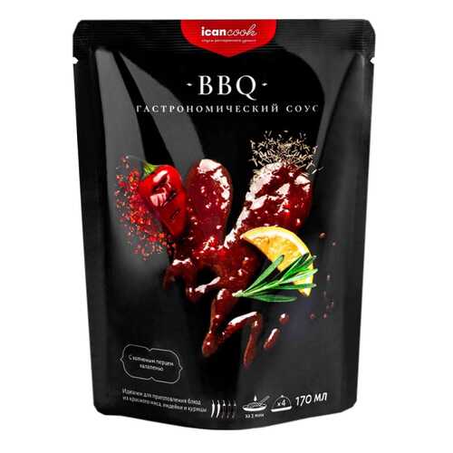 Соус icancook BBQ гастрономический 170 мл в Спар