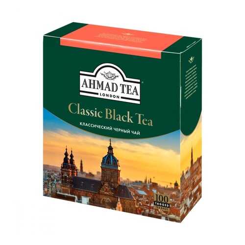 Чай Ahmad Classic Black Tea, черный, 100 пакетиков в Спар