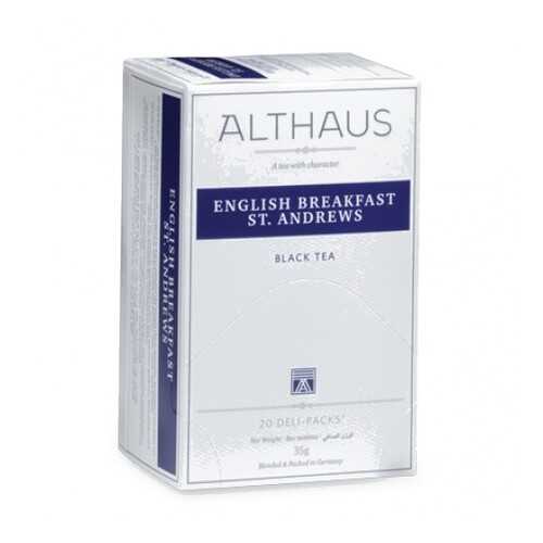 Чай Althaus English Breakfast St. Andrews Deli Pack 20*1.75 г в Спар
