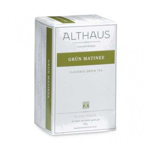 Чай Althaus Grun Matinee Deli Pack 20*1.75 г в Спар