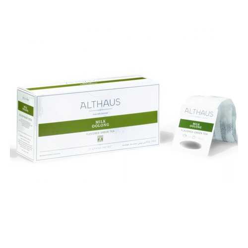 Чай Althaus Milk Oolong, зелёный с добавками, 20 пакетиков в Спар