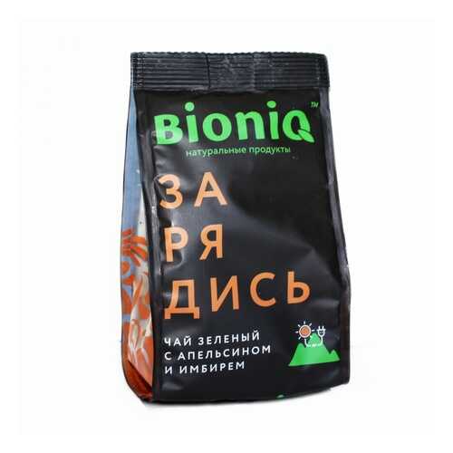 Чай BioniQ Зарядись, зеленый с апельсином и имбирем, 50 гр в Спар