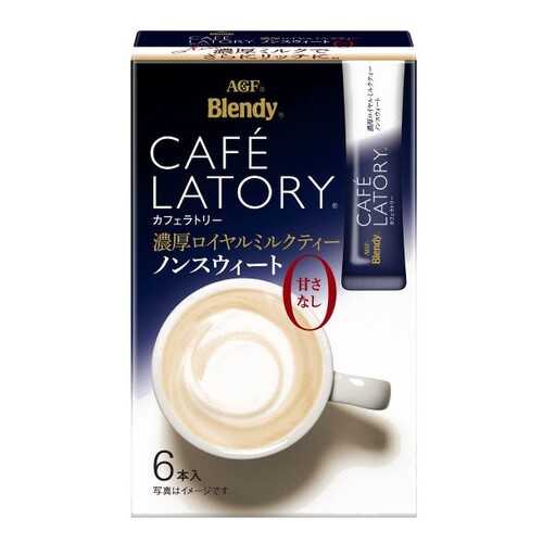 Чай черный AGF Cafe Latory Бленди крепкий с молоком без сахара 6 шт в Спар