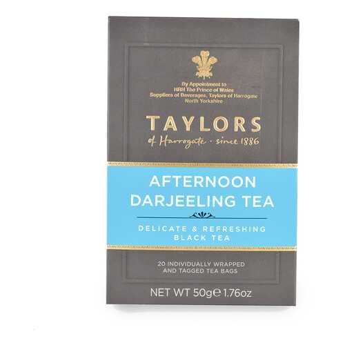 Чай черный «Дарджилинг-полдник», Taylors of Harrogate, 20х2.5 г, Великобритания в Спар