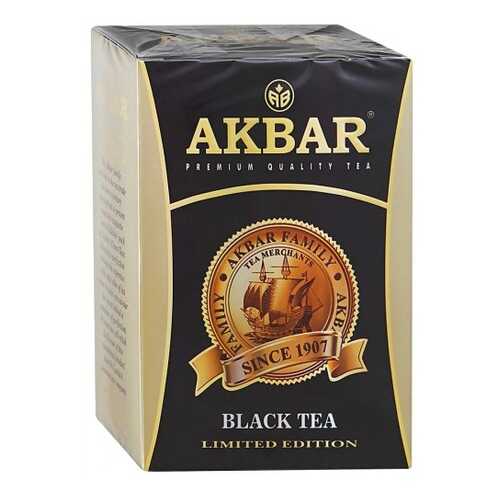 Чай черный листовой Akbar limited edition с медалью 200 г в Спар
