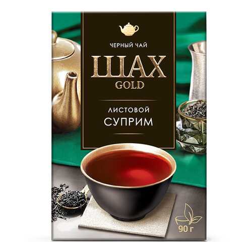 Чай черный листовой Шах Gold Суприм 90 г в Спар