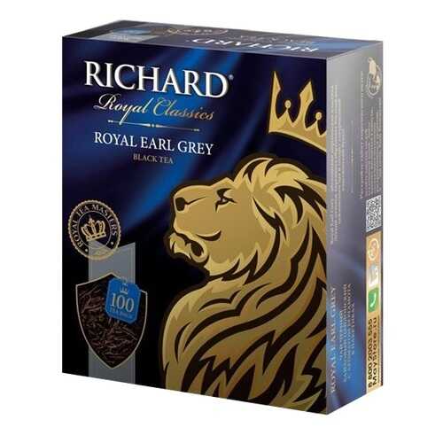 Чай черный Richard royal earl grey 100 пакетиков в Спар